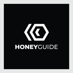 honey guide logo or logo inisial letter HG 