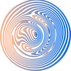 ABSTRACT ILLUSTRATION  LIQUIFY PSYCHEDELIC GRADIENT COLORFUL DESIGN. OPTICAL ILLUSION BACKGROUND VECTOR DESIGN