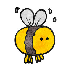 textured cartoon bee