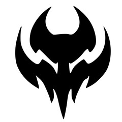 black and white of icon shape