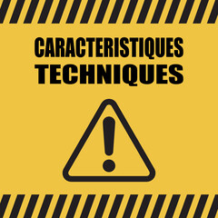 Logo caract&eacute;ristiques techniques.