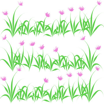 pink flowers background