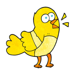 textured cartoon bird