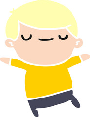 cartoon of a kawaii cute boy