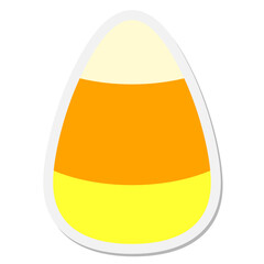 candy corn sticker