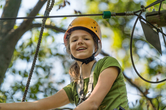 Klettern im Hochseilgarten