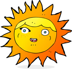 sun cartoon character
