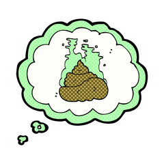 thought bubble cartoon gross poop