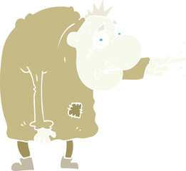 flat color illustration of a cartoon igor