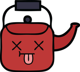 cute cartoon kettle