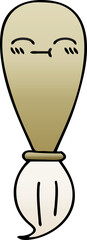 gradient shaded cartoon paint brush