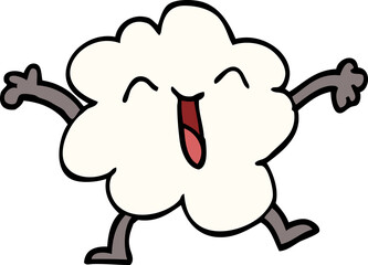 cartoon doodle expressive weather cloud