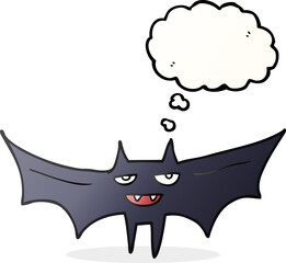 thought bubble cartoon halloween bat