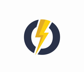 O Energy logo or letter O Electric logo.