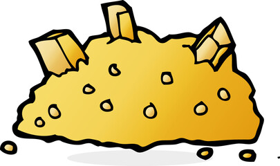 cartoon pile of gold