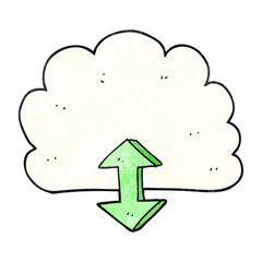 textured cartoon digital cloud