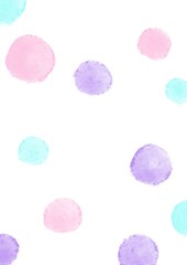 colorful polka dots watercolor background