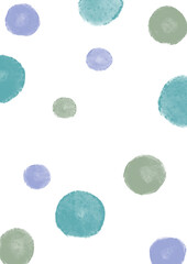 colorful polka dots watercolor background