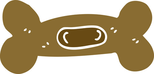 cartoon doodle pet bone