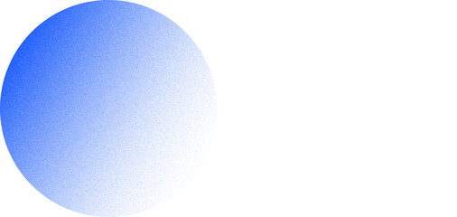Graphic abstraction, dissolving blue circle on white background, blue moon, color gradient