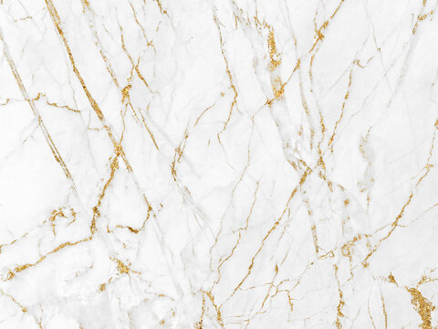 White and gold marble texture background design for your creative design	
