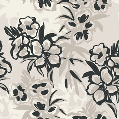 Beautiful floral seamless pattern. Cute natural background with small flowers - 580707353