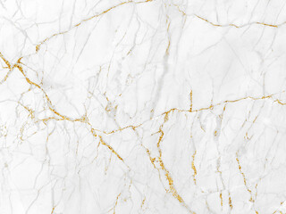 White and gold marble texture background design for your creative design	
