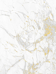 White and gold marble texture background design for your creative design, Vertical image.	
