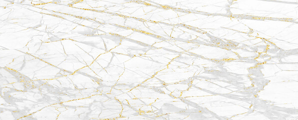 White gold marble luxury texture golden line pattern abstract background. Panoramic Marbling texture design for Banner, invitation, wallpaper, headers, website, print ads, packaging design template.	

