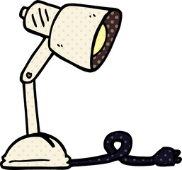 cartoon doodle desk lamp
