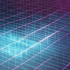 abstract technology blue background with growing lines. Abstract technology design with neon colors and grid lines. Representing chips, ai, machine learning, gpu, cpu, computer, internet, cloud, gpt 
