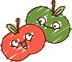 Apples Chalk Drawing