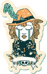 human bard character face illustration