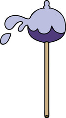 quirky hand drawn cartoon lolipop