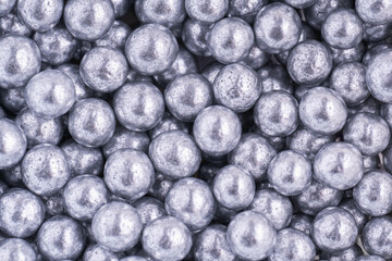 Silver balls background. Background with silver balls.