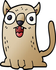 cartoon doodle funny cat