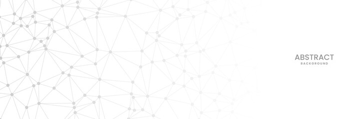 Fototapeta premium abstract grey geometric background with triangle shape pattern and molecular