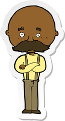 sticker of a cartoon grandfather