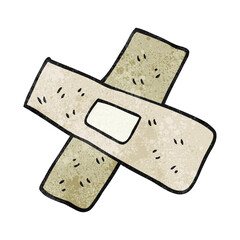 textured cartoon sticking plaster