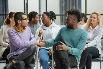 Fototapeta premium People in casual clothes in the meeting room