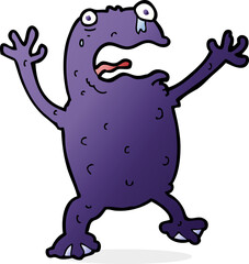 Fototapeta premium cartoon poisonous frog