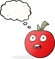 thought bubble cartoon tomato