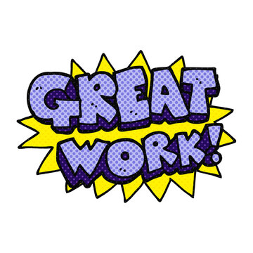 cartoon great work symbol
