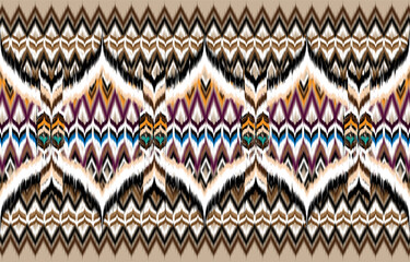 Ikat Indian seamless pattern design for fabric textile. 
Molde patron abstracts . Aztec, boho, geometric, fabric, 
ethnic, ikat, native, tribal, carpet, mandala, African,
American chevron vector.