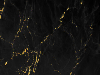 Black and gold marble luxury wall texture with shiny golden line pattern abstract background design for a cover book or wallpaper and banner website.	
