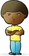 cartoon grumpy man