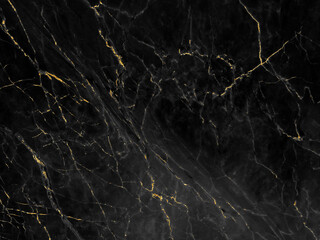 Black and gold marble luxury wall texture with shiny golden line pattern abstract background design for a cover book or wallpaper and banner website.	