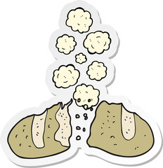 sticker of a cartoon loaf of bread