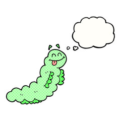 thought bubble cartoon caterpillar