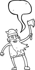 speech bubble cartoon viking